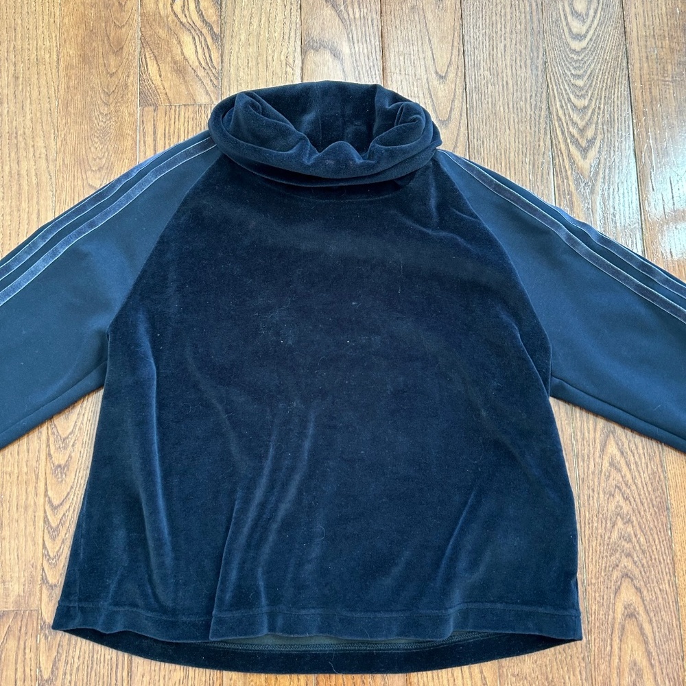 Adidas Velour Crop Sweatshirt